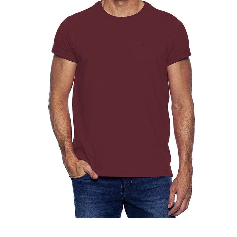 Kit 5 Camiseta Masculina Lisa Fio 30.1 Básica Casual Silk Sublimação Revenda Promoção