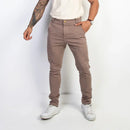 Calça de Sarja Premium Verde Militar Masculina Slim Fit com Lycra Calca jeans