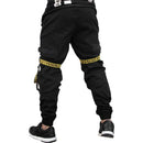 Calça Jogger Masculina PRETA New Combat Tracks AMARELA