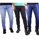 Kit 3 Calça Masculina Jeans com Elastano Slim Fit Promoção