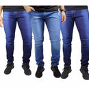 Kit 3 Calça Masculina Jeans com Elastano Slim Fit Promoção