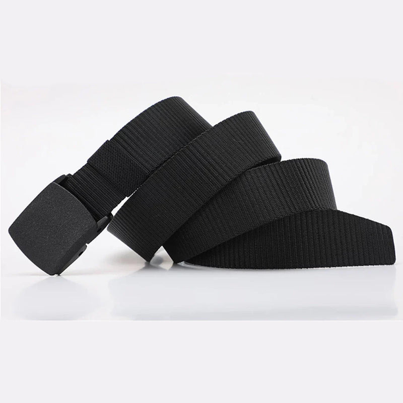 Moda Cinto Largo Masculino Nylon Fivela de Plástico Entrega rápida