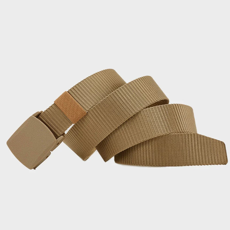 Moda Cinto Largo Masculino Nylon Fivela de Plástico Entrega rápida
