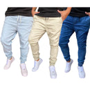 Kit com 3 Calças Jogger Masculina Slim