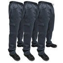 Kit com 3 Calça de Uniforme  Operacional Cargo - Terminal de Carga Brim Profissional Reforçada