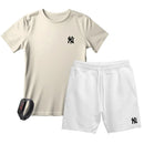 Kit Camiseta Masculina e Short Moletinho Várias Cores + Brinde