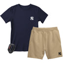 Kit Camiseta Masculina e Short Moletinho Várias Cores + Brinde