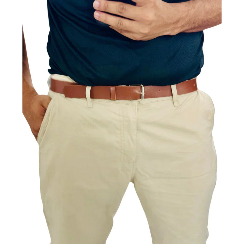 Cinto masculino plus size social basico em couro