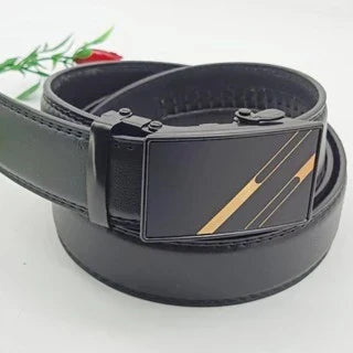 Cinto Tradicional Luxo Social Masculino Em Couro Sintetico Com Catraca Reforçada Moda Social