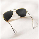 Óculos de Sol Aviador Lente Preta com Proteção UV400