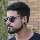 Óculos de Sol Masculino Minimalista Retangular