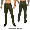 Kit c/ 3 Calças Masculinas de Sarja Esporte Fino com Elastano Social com Bolso Embutido